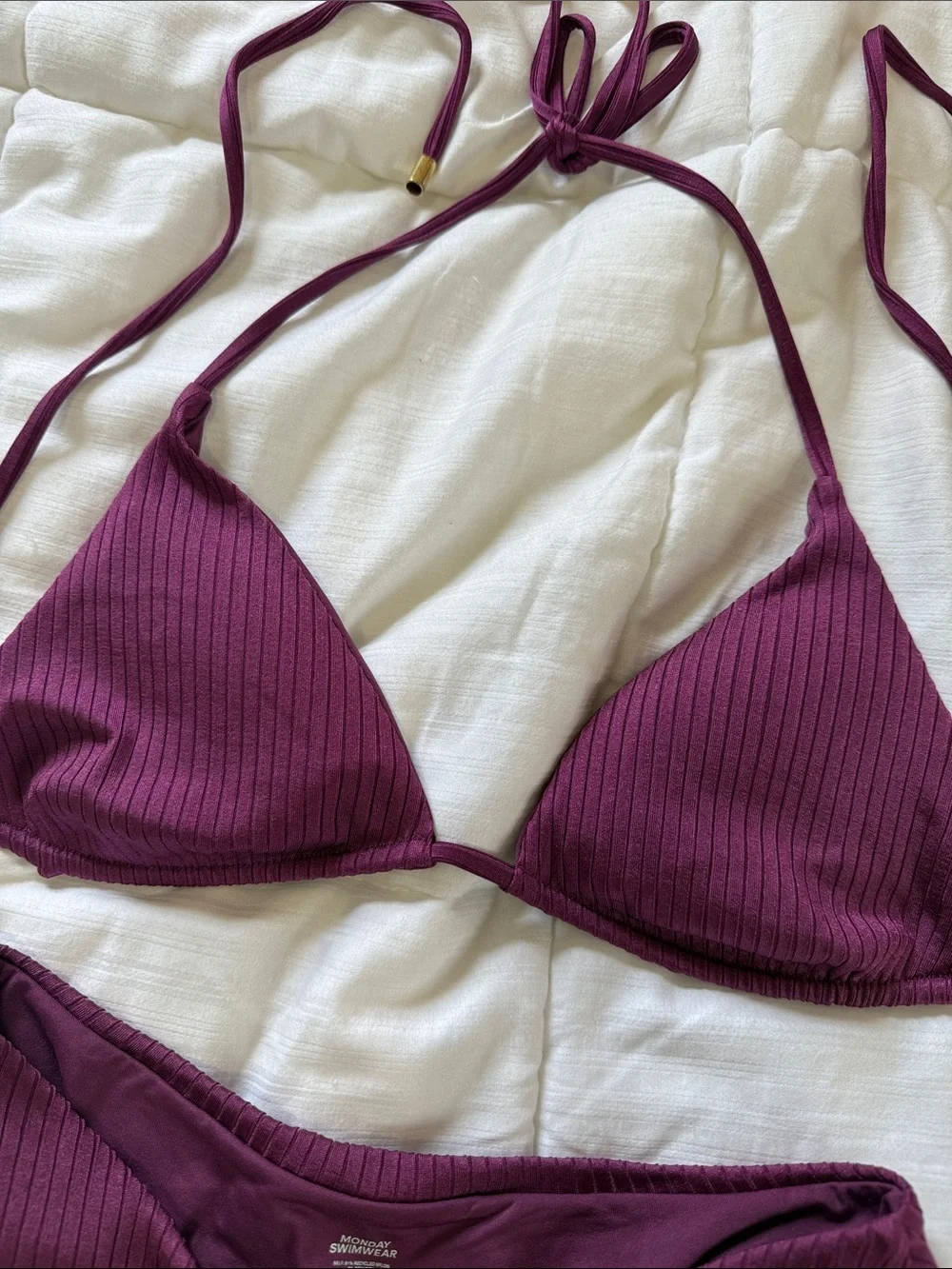 Monday Swimwear Palma top & Byron bottom - Plum
